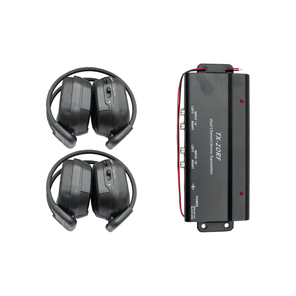 Transmitter & 2 RF Headphones