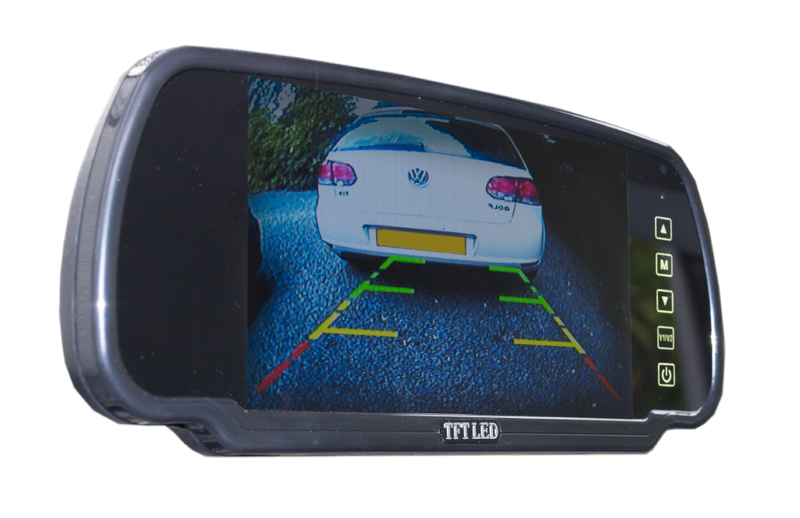 7" Mirror Monitor Clip On